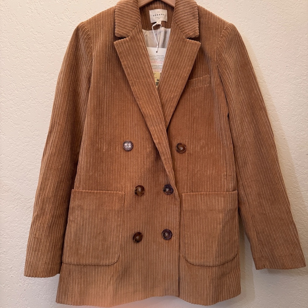 Sezane Michele Jacket Corduroy Blazer - Picture 3 of 8
